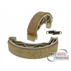 Brake shoe set incl. 2 springs for Gilera 125 - 180cc , Piaggio 50 - 200cc , Aprilia 50 - 125 cc