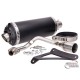 Auspuh Power1 aluminijski crni za Vespa Primavera, Sprint, Zip 4T 50 Euro5 20-