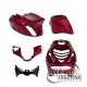 Body kit Piaggio Zip SP - Candy red 5pcs