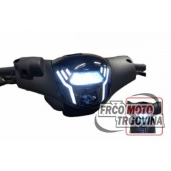 Headlight EVO-1 Smoke-Piaggio ZIP 50-100cc