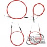 Cable set Puch Maxi 4pcs -RED