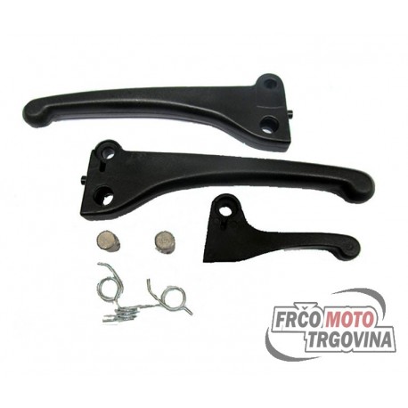 Levers set RED - CIF - Piaggio Ciao / Si / Bravo