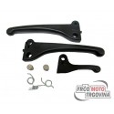 Levers set black- CIF - Piaggio Ciao / Si / Bravo