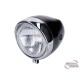Headlight round 130mm black for Tomos Puch