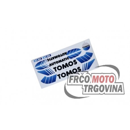 Sticker set Tomos A35 /A3 blue (import)