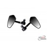 handle bar end mirror set aluminum CNC black