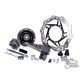 Disc brake set swiing EBR hydraulic black cast rim for Piaggio Ciao