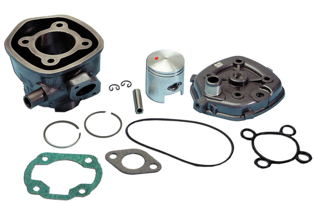 MF1022 - Kit Gruppo Termico Cilindro Orizzontale DR Dm 47 70cc per F12 F15  SR Aerox Nitro 491 Ark 50 2T LC