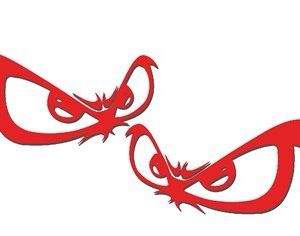 Nalepka NO FEAR RDEČA 2kom 17x9