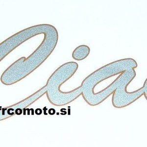 Nalepka CIAO -Sivo-Oranžna 110X50MM