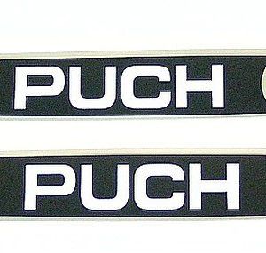 Nalepka rezervoar - Puch Maxi S Black / Chrome