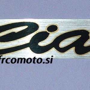 Nalepka rezervara - 3D Piaggio Ciao- Grey/Orange 110X27MM