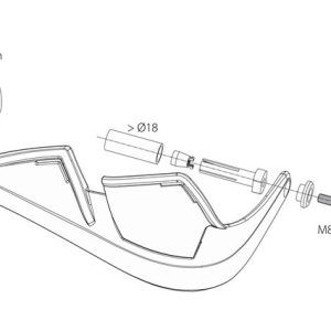Ščitniki ročk - Polisport Evolution Integral - Zelene 05
