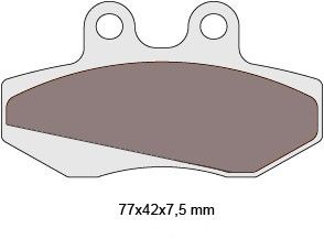Prednje zavorne obloge Aprilia Gilera MBK Yamaha (AM6)