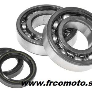 Set ležajev + oljnih tesnil Athena Metal C4-Aprilia 125 (Rotax 122,123 ,127)