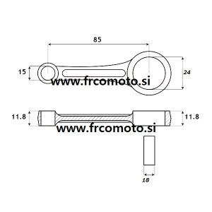 Ojnica Top Racing RACE - AM4,5,6 ( 18mm)