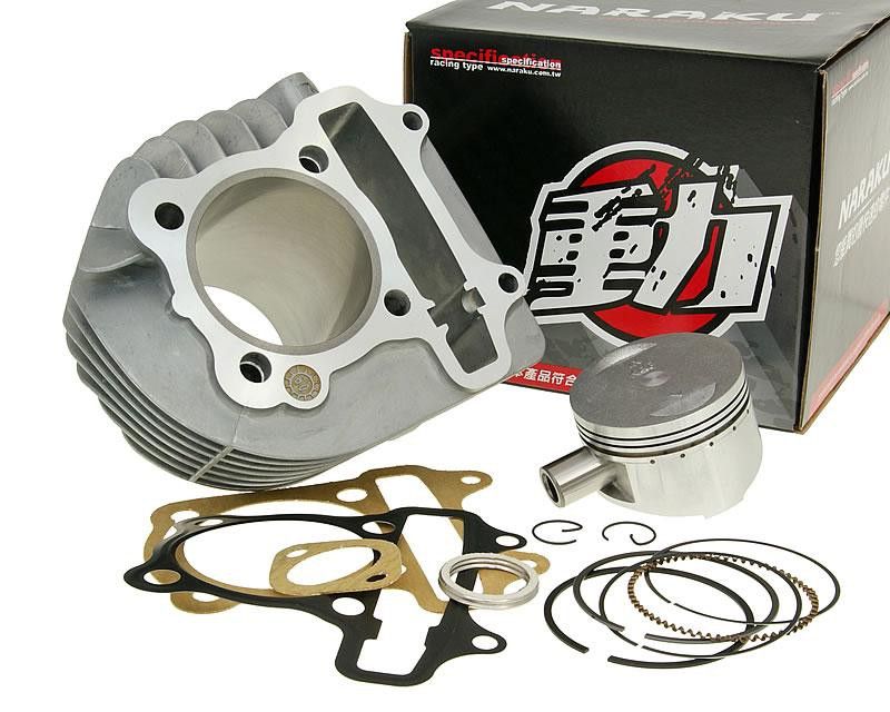 Cilinder kit Naraku Race 150cc 57.4mm GY6 -Kymco-SYM-Jonway