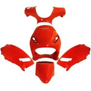 Body kit 4Tune Piaggio Zip - Rdeč - 5 delni