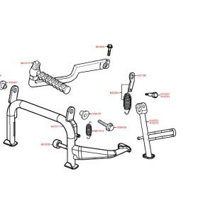 Pritrdilni vijak stranskega stojala Kymco Grand Ding 125 S , Grand Ding 50 S , Grand Ding 125 Euro 3