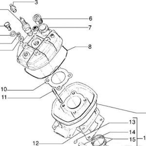 O - ring C08 tesnilo glave cilindra Gilera H@K 50cc 2T
