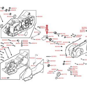Polmesec zagonske ročice Kymco MXU 150 , MXer 150