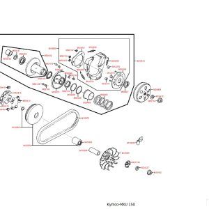 Prednja jermenica variomata Kymco Grand Dink 125 , MXU 150 , Yager GT 125 , 200i , MXer 150