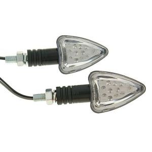 Smerniki set M8 LED Črni Boost II