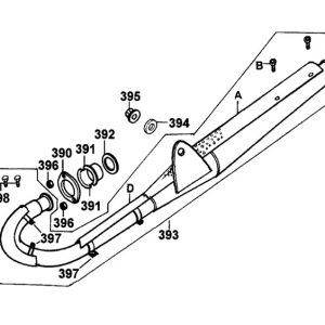Vijak objemke toplotnega ščita Kymco