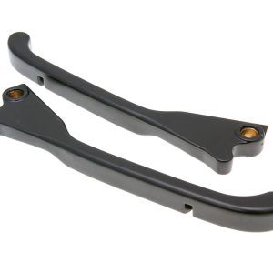 Garnitura zavornih ročic Buzzetti črna za Aprilia SR, Gilera Nexus, Piaggio Beverly, MP3, X7