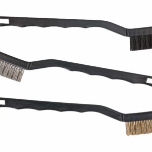 Komplet ščetk 225mm jeklo , medenina , plastika - 3 kosi