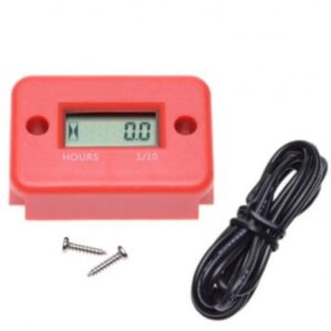 Števec delovnih ur motorja, skuterja , mopeda (RDEČ)