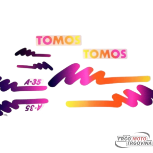 Nalepke set Tomos A35 - Funky model