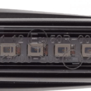 Dinamični LED smerniki – črni, prozorna leča, 9 LED, E24 oznaka