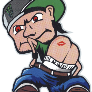 Nalepka “Kiss my ….” (10 × 12 cm)