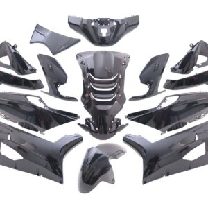 Komplet plastike EDGE – 14-delni, črna kovinska barva, za Peugeot Speedfight 4
