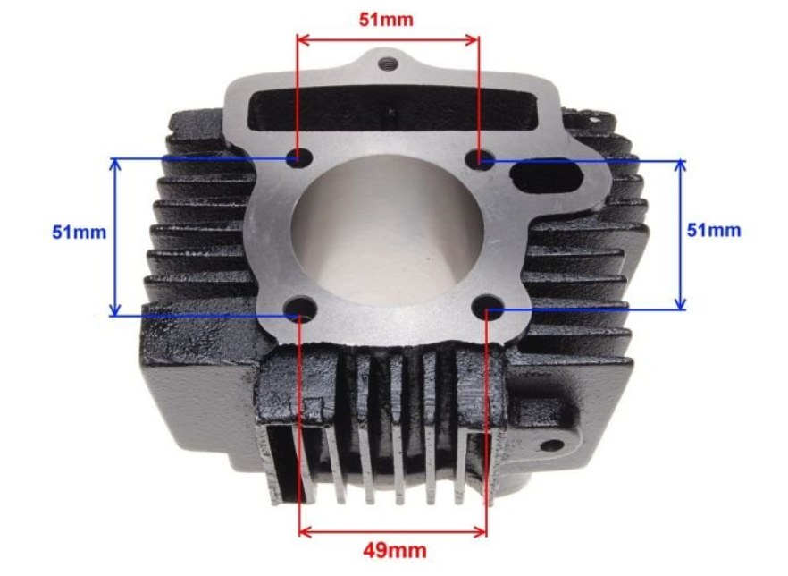 Komplet cilinder Cross 125 ccm 4T – premer 52,40 mm - slika 3