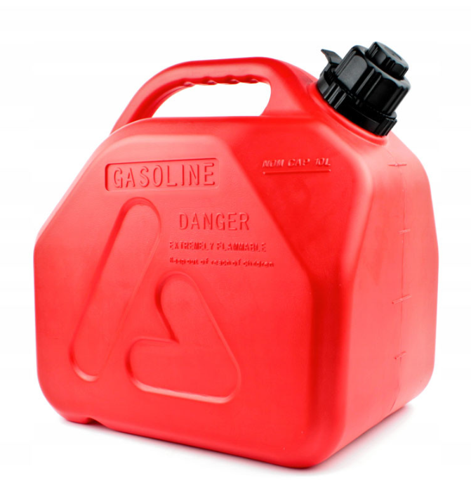 Posoda za gorivo s lijakom in ventilom – 10 L