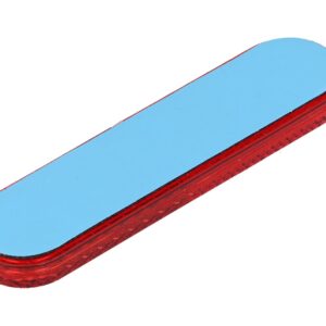 Reflektor rdeč 95×25 mm – samolepilni (Mačje oko)