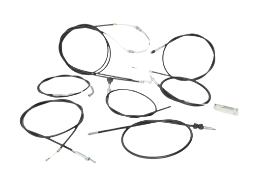 Set bovdenov Tomos T-12 – črne (7-delni komplet)