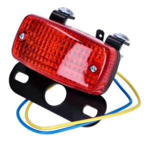 Mini zadnja luč z nosilcem tablice – univerzalna (73 × 37 mm)