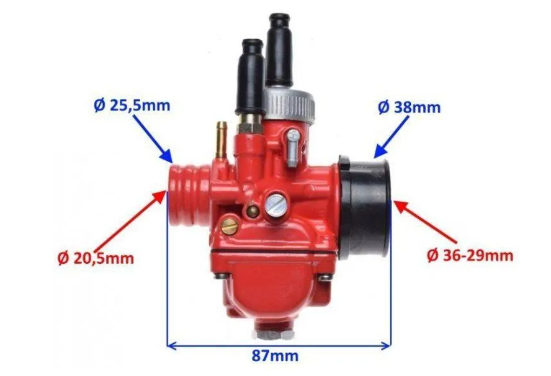 Uplinjač PHBG 21 mm (rdeč) 50–100cc - slika 4