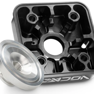 Glava cilindra VOCA Racing Race Head Ø40 mm – Yamaha DT LC/D (črna, modularna)