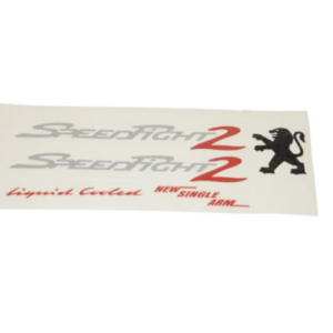 Set nalepk DMP - srebrna/rdeča - Peugeot Speedfight 2 (5-delni komplet)
