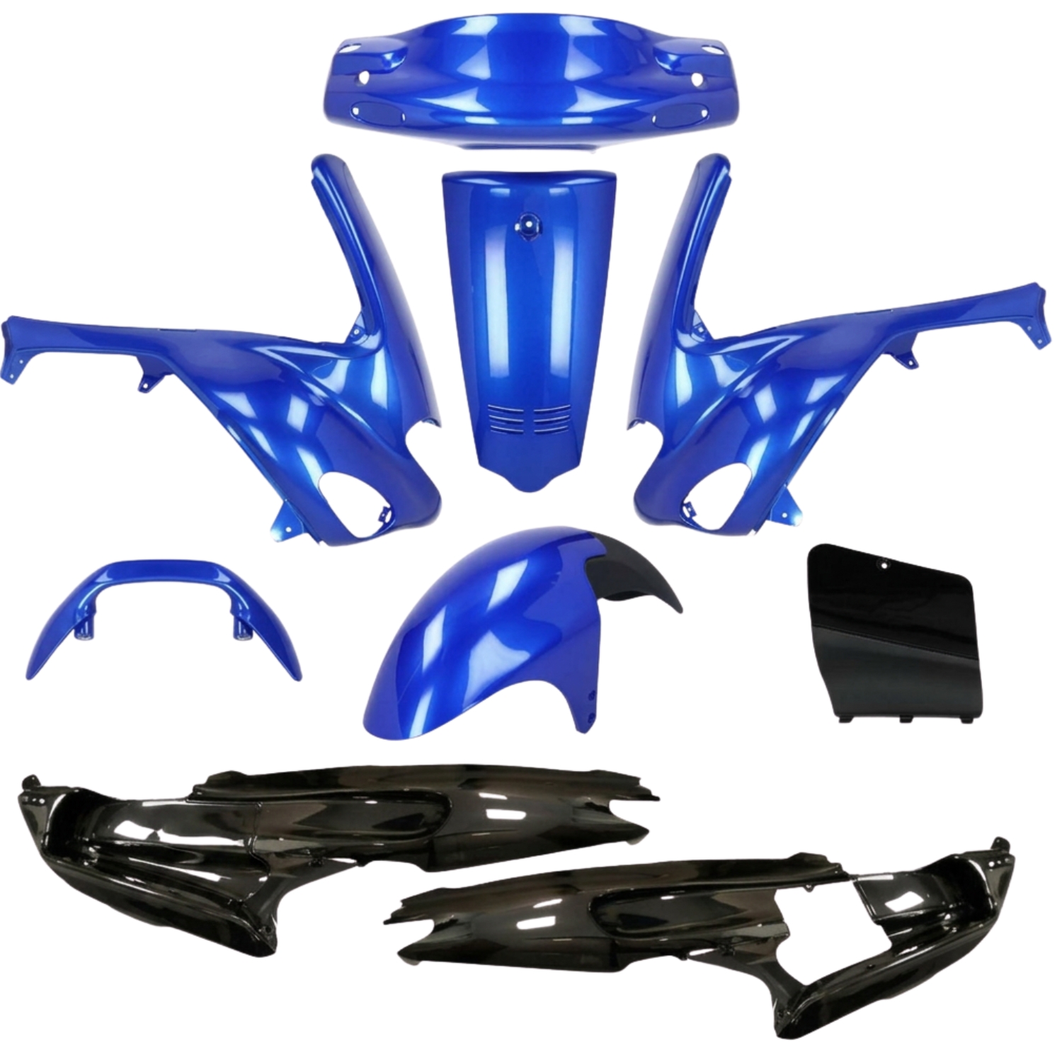 Body kit- originalni model - Modro/Črna - 9-delni - Gilera Runner 50 / 125 / 180