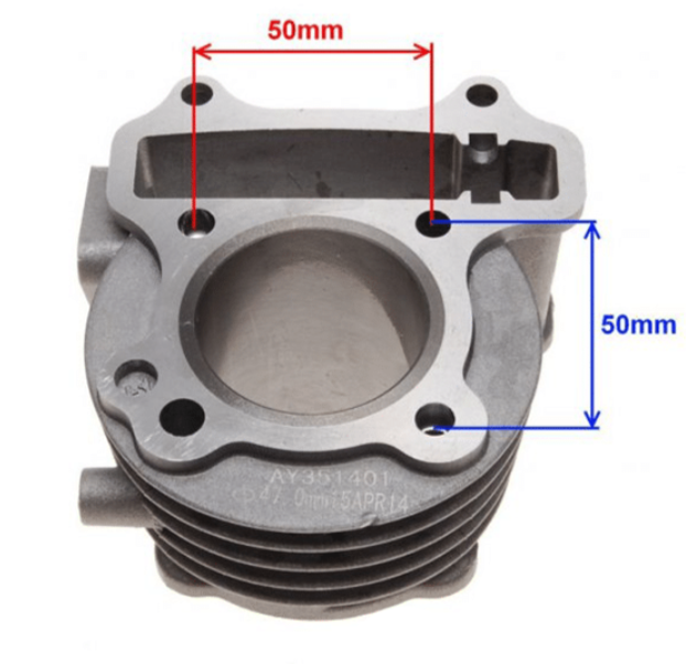 Cilinder kit 80 cc - Ø47 mm - GY6 4T - slika 3