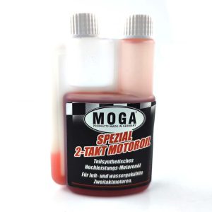 2T olje MOGA 100 ml polsintetično – kompaktna embalaža