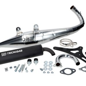 Izpuh Tecnigas Big RS krom – Aprilia / Gilera / Italjet / Piaggio 125–180cc 2T