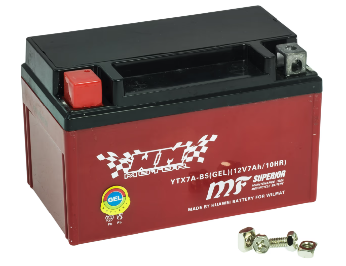 Akumulator GEL WM Motor WTX7A-BS (YTX7A-BS) 12V 6Ah 90A – 150 × 87 × 94 mm