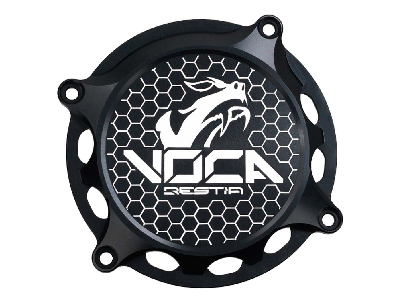 Pokrov vžiga VOCA Racing CNC črn – Minarelli AM6